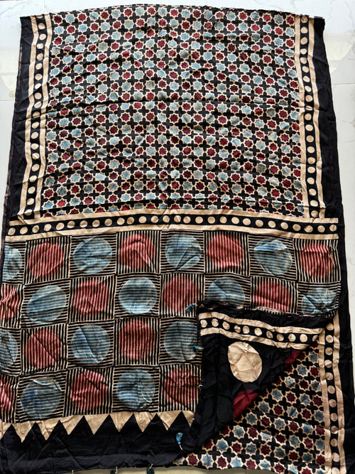 Durga  - Pure Modal Ajrakh saree