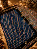 Raksha | Handcrafted Ajrakh Couture Saree [Dispatch from September 15th]