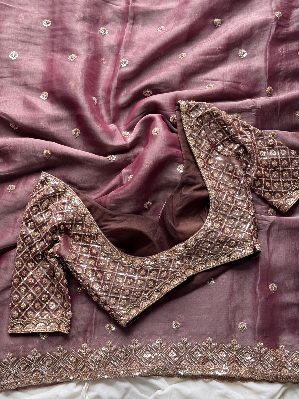 Rang - Tissue Crepe Silk Saree