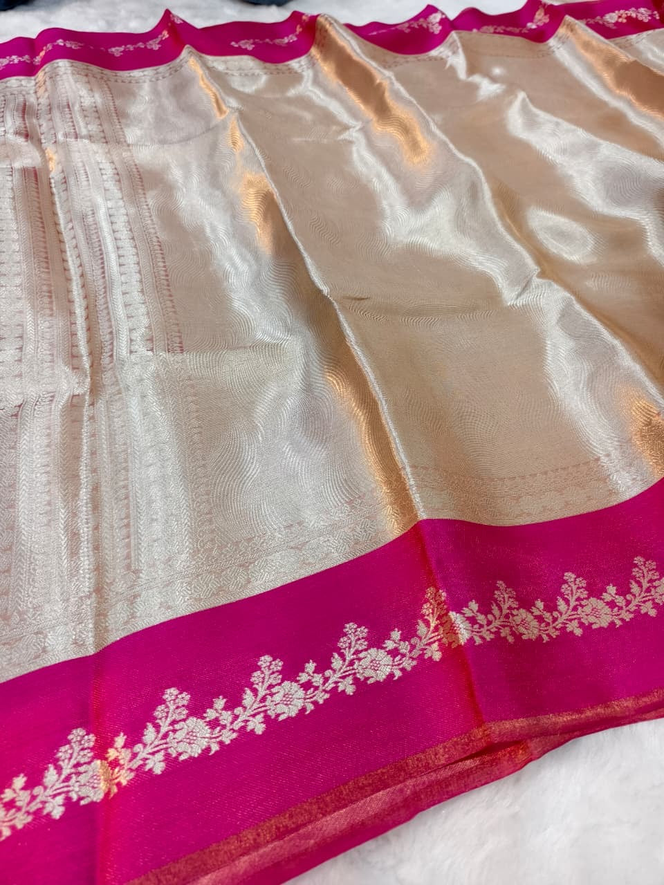 Dhwani -  Pure Banarasi Tissue Silk Saree