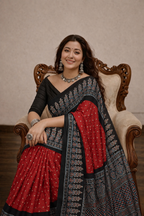 Tiyara - Pure Modal Ajrakh saree