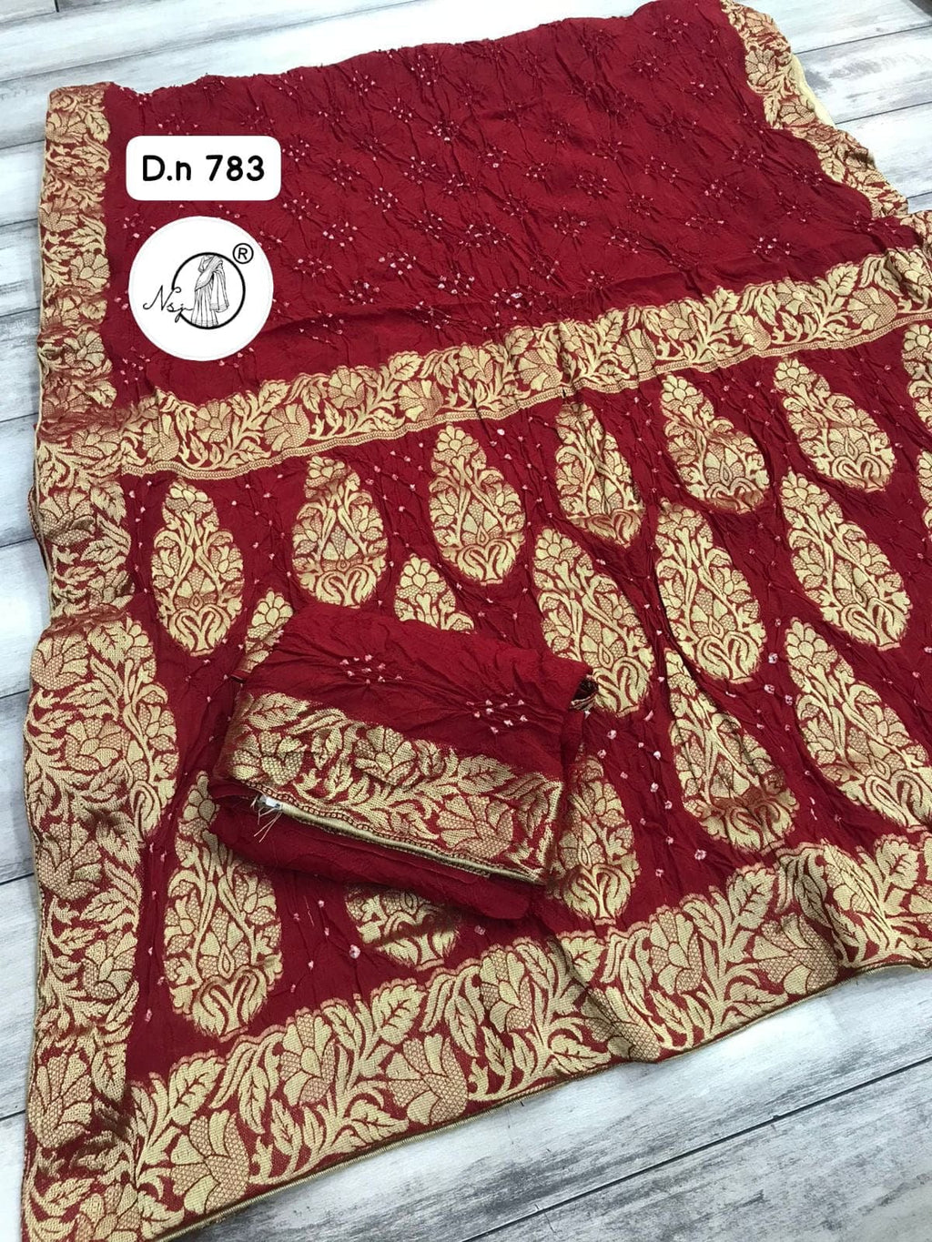 Noor - Bandej Pure Georgette Saree