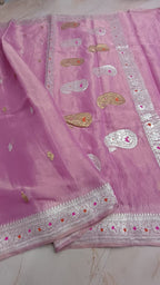Asvi - Banarasi Pure Khaddi Georgette Kadwa Saree