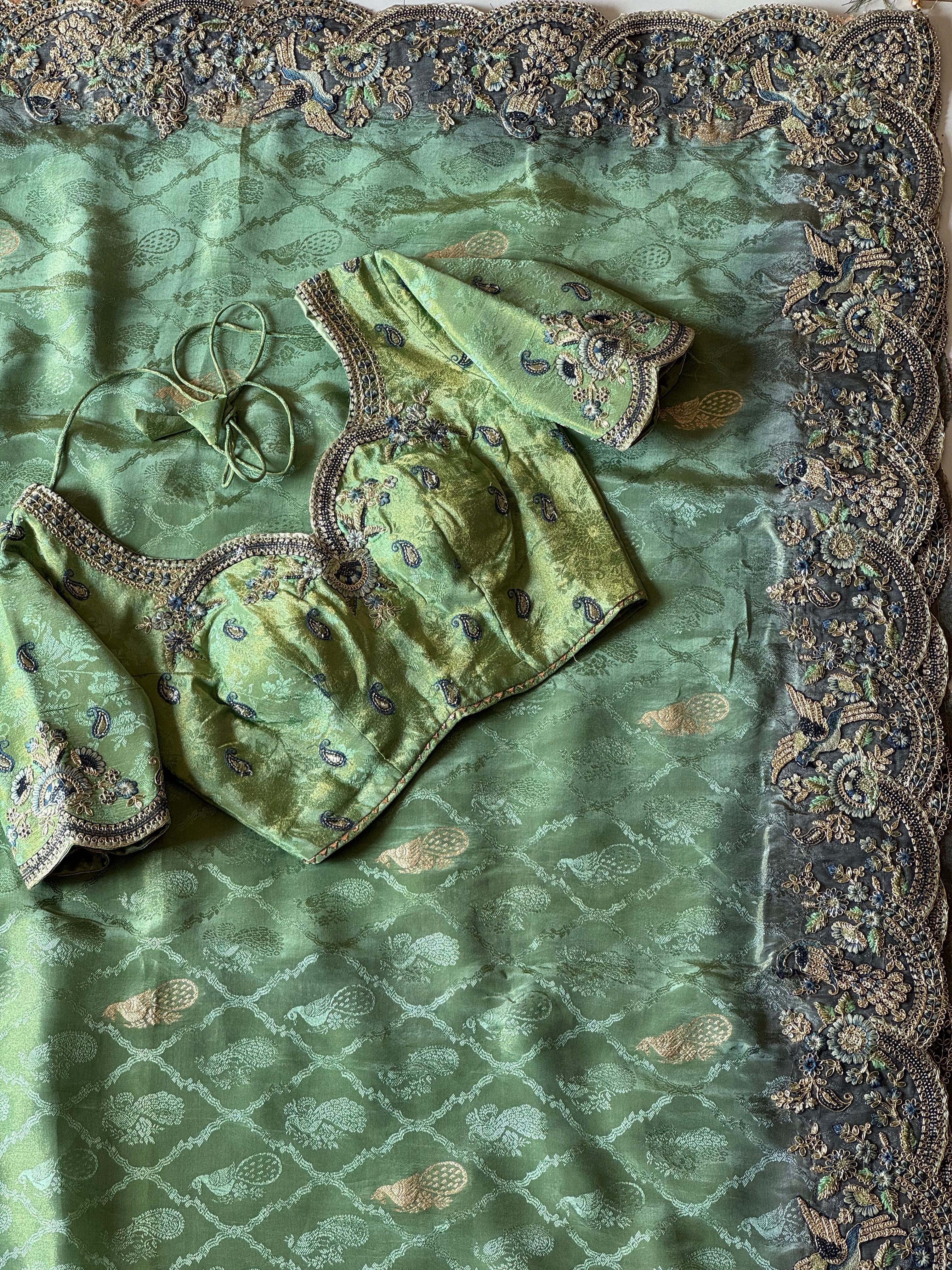 Jana - Designer Cocktail Handwork Saree