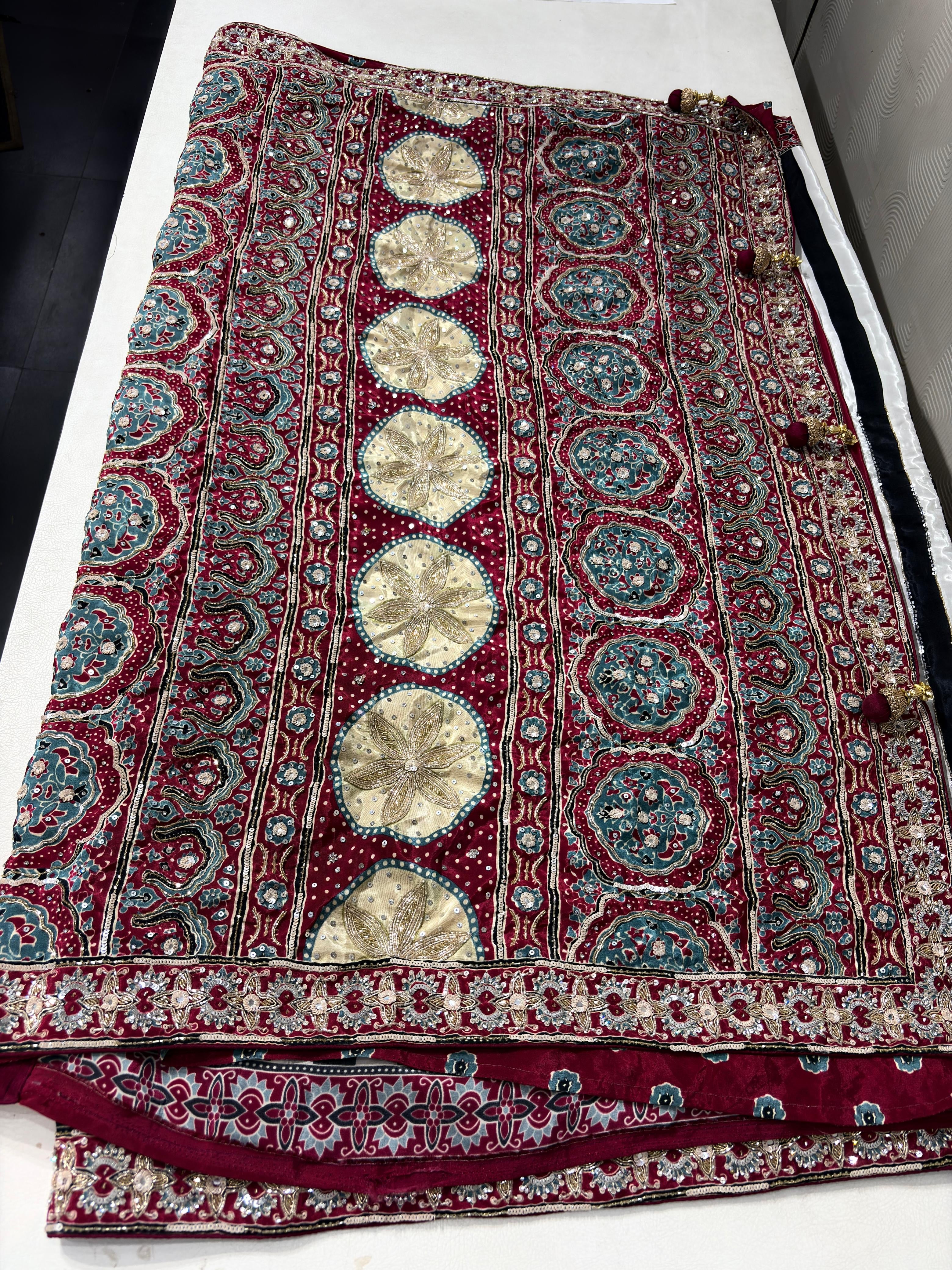 Atulya - Pure Modal Handwork Designer Saree