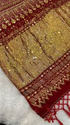 Jal - Pure Gajji Silk Saree with full Handwork