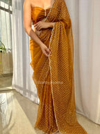 Miraaya - Designer Tissue Organza Saree with handwork