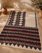 Heeriya - Designer Ajrakh Handworked Saree