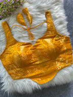 Dilbur - Banarasi silk Padded Corset Blouse