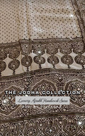 Vamika - Designer Ajrakh Handworked Saree