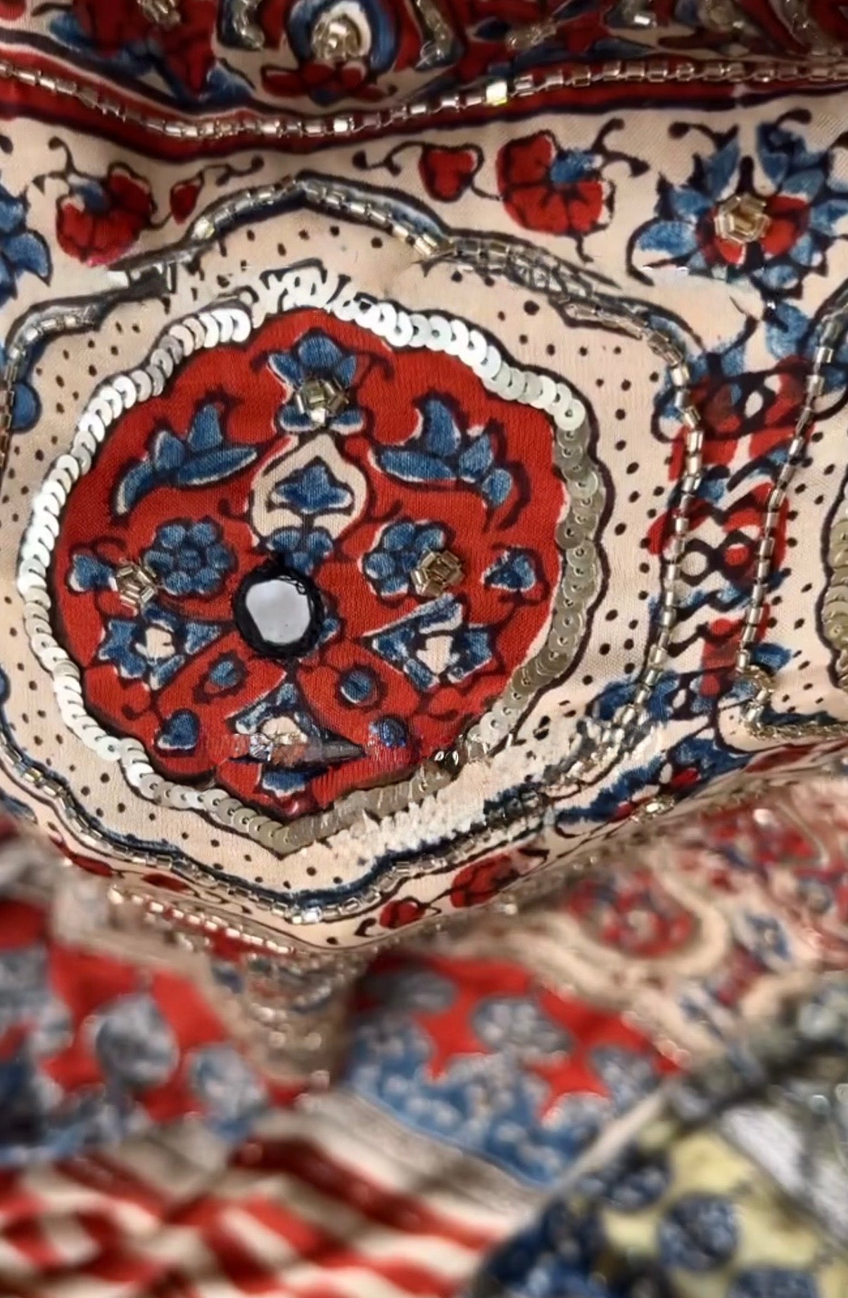 Hayat | Handcrafted Ajrakh Couture Saree [Ready to Dispatch]