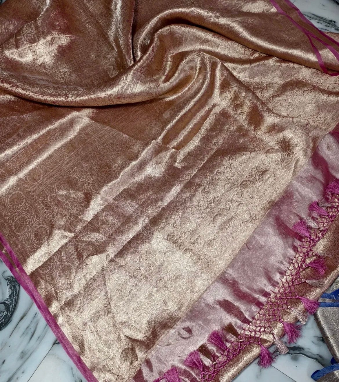 Dipika - Pure Tissue Brocade Silk Saree