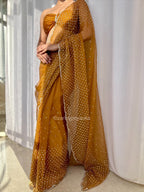 Miraaya - Designer Tissue Organza Saree with handwork