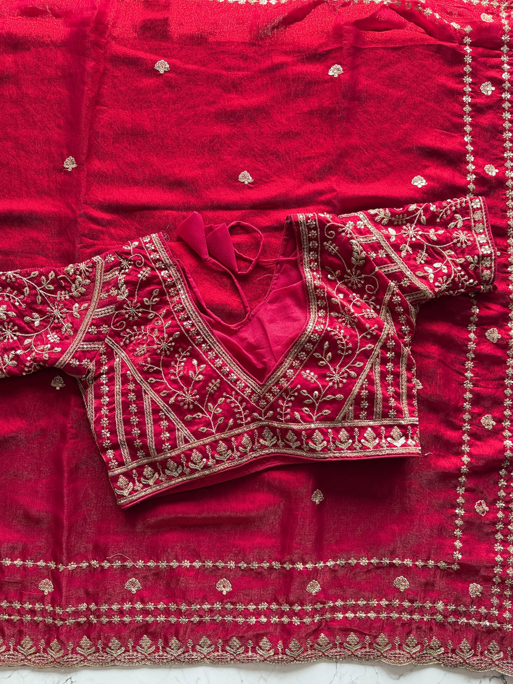 Jinal - Designer Crepe Silk Saree