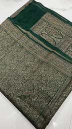 Vidhya - Pure Khaddi Banarasi Crepe Silk Saree
