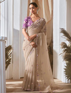 Raha – Tissue Silk Saree with handwork
