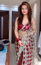 Shobha - Soft Crepe Mirror Silk Saree