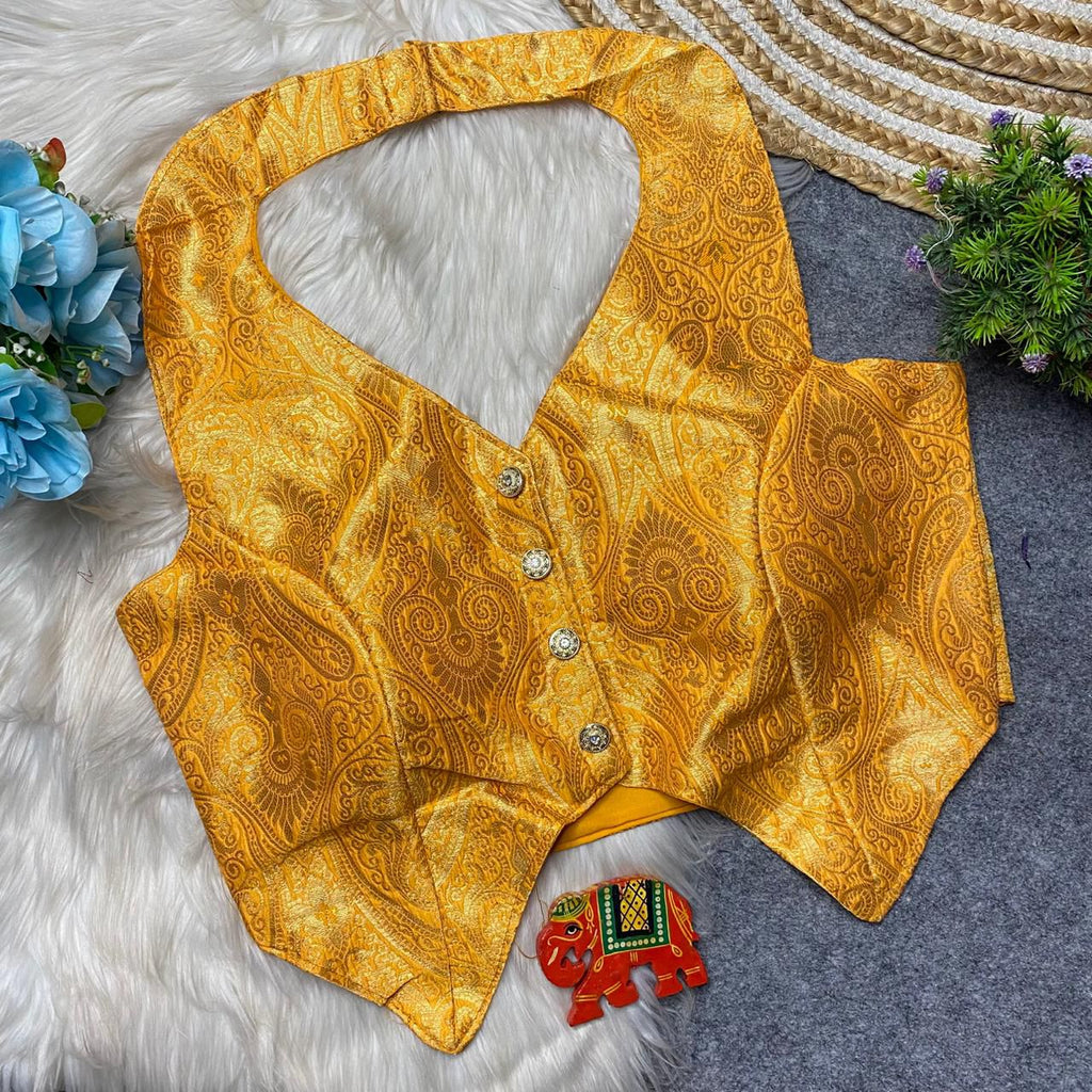 Urfi - Banarasi silk Padded Blouse