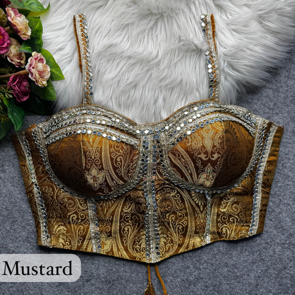 Monal - Banarasi silk Padded Blouse