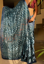 Sheersha - Pure Modal Mirror Designer Saree