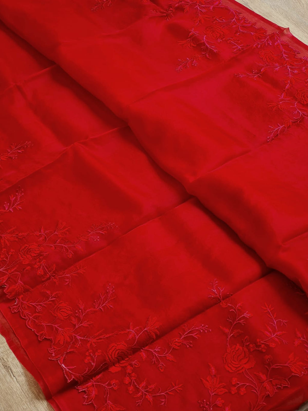 Jayanti - Pure Organza Silk with Embroidery