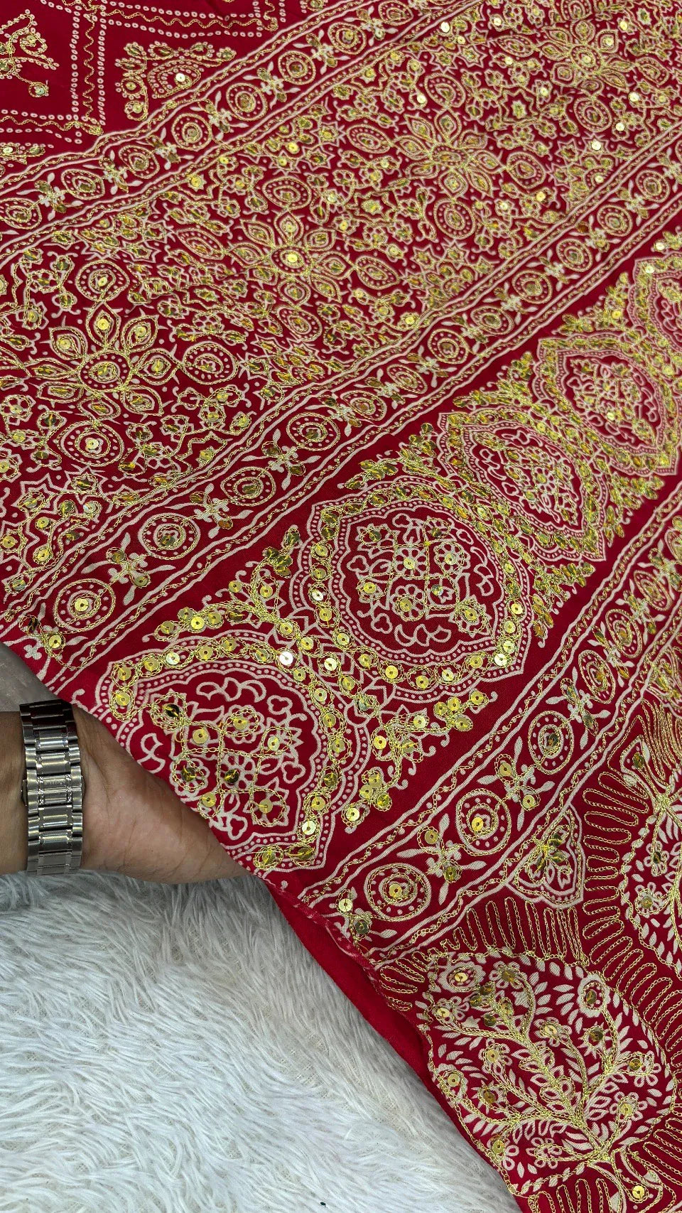 Jal - Pure Gajji Silk Saree with full Handwork