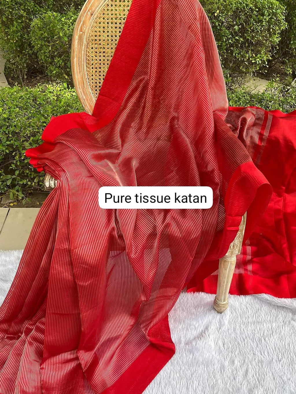 Sagarika - Pure Tissue Saree with Kataan Satin Border