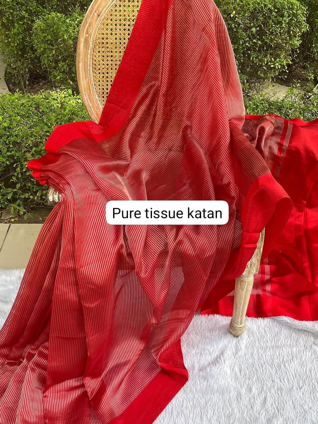 Sagarika - Pure Tissue Saree with Kataan Satin Border