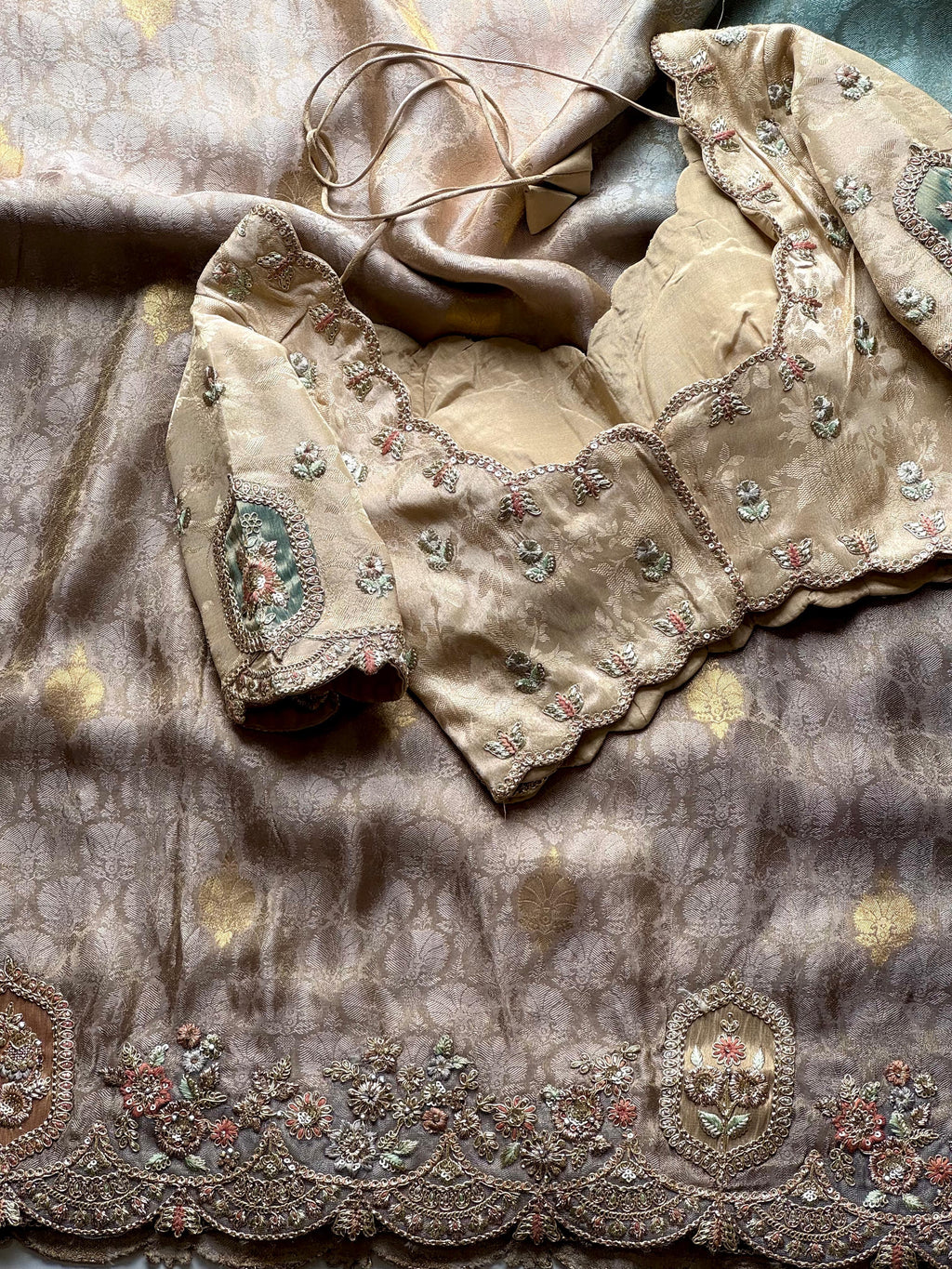 Mansi - Designer Cocktail Handwork Saree