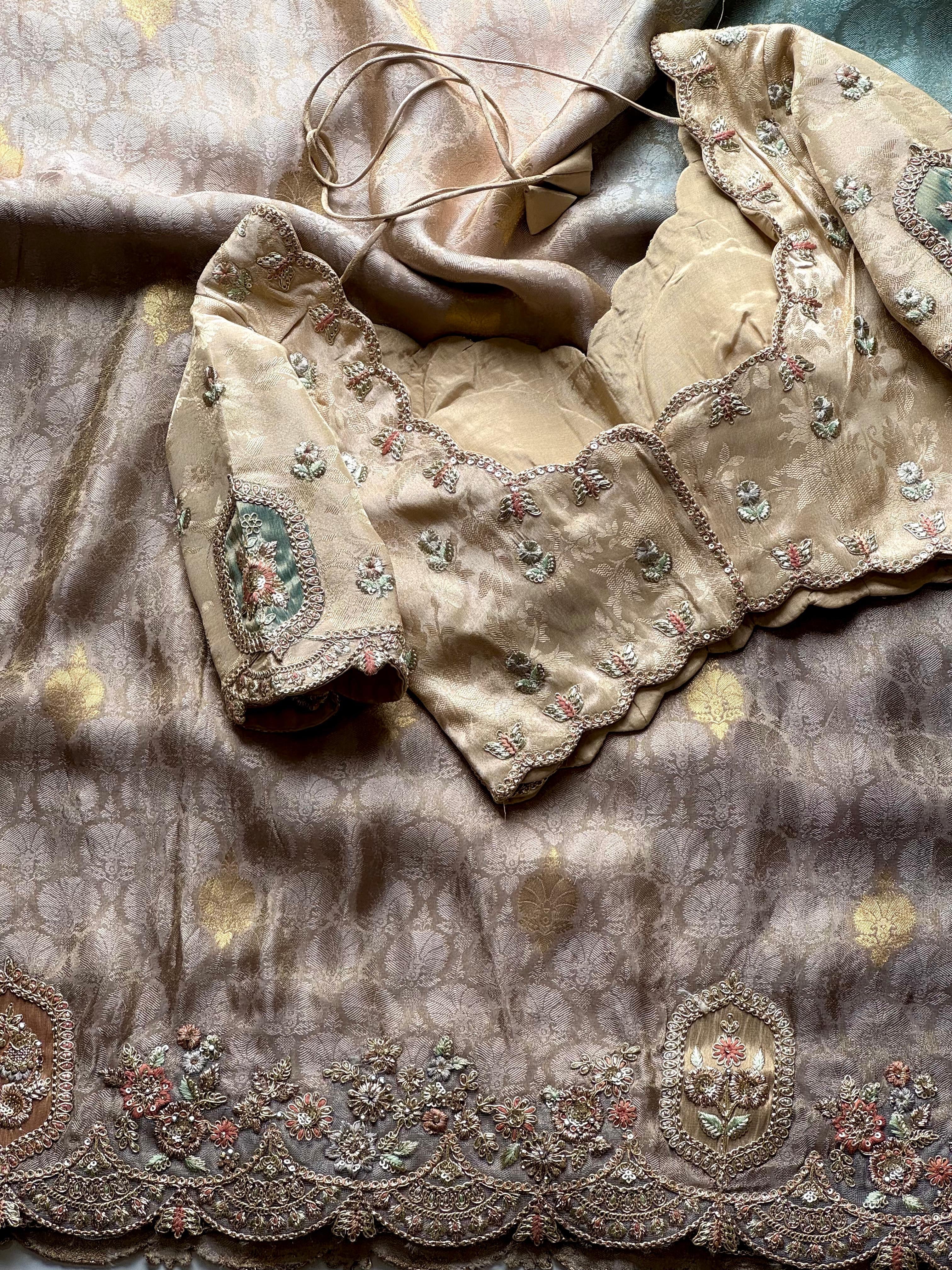 Mansi - Designer Cocktail Handwork Saree