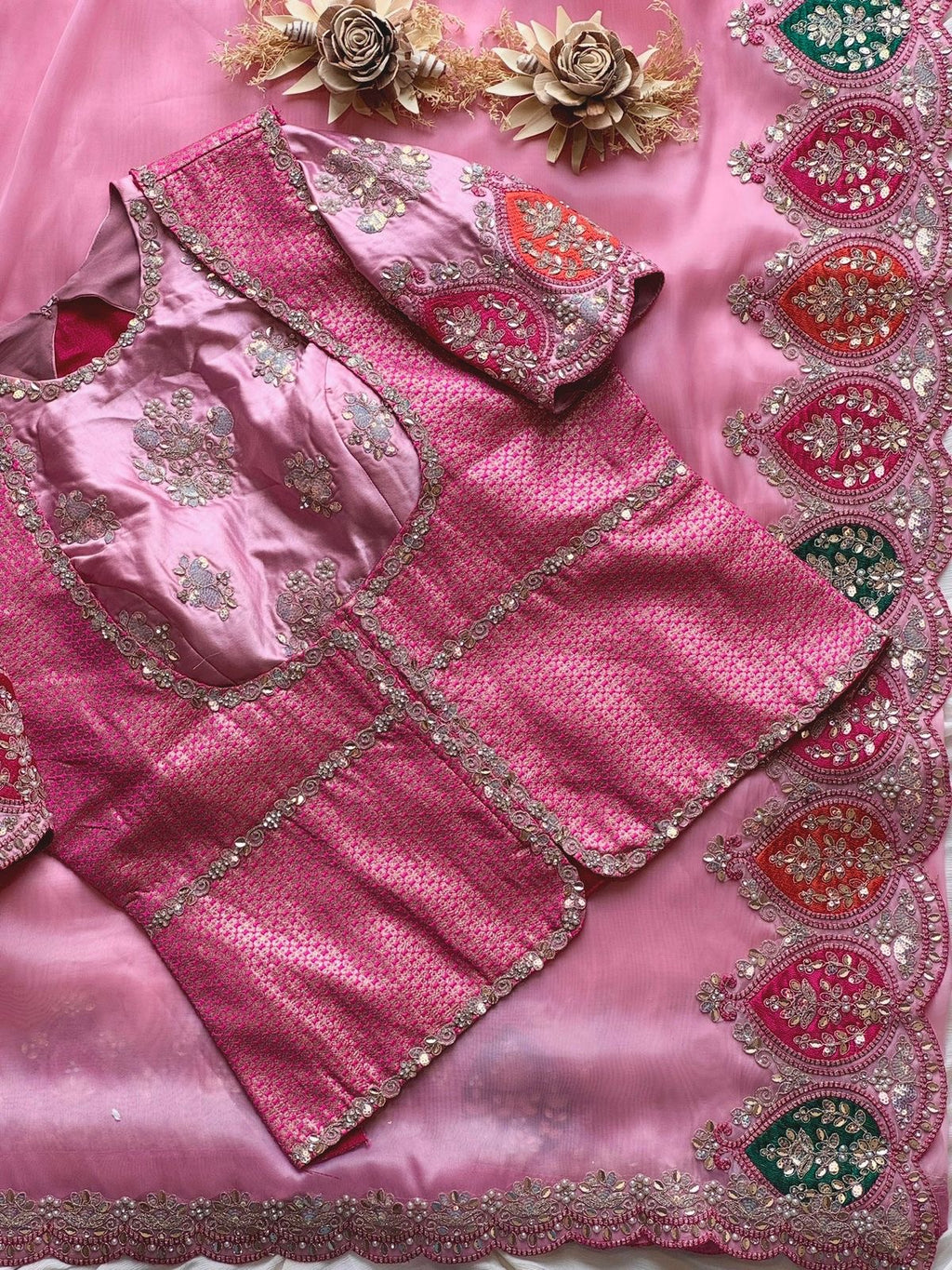 Mahina - Designer Tissue Saree
