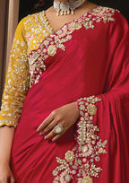 Natija - Designer Satin Saree