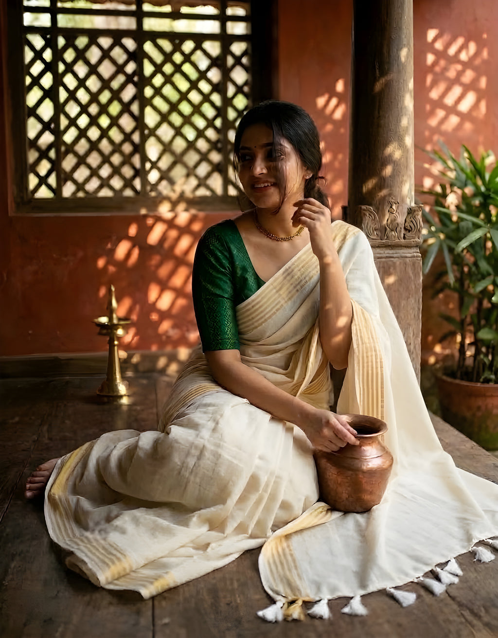 Arthana - Mul Mul Cotton Saree