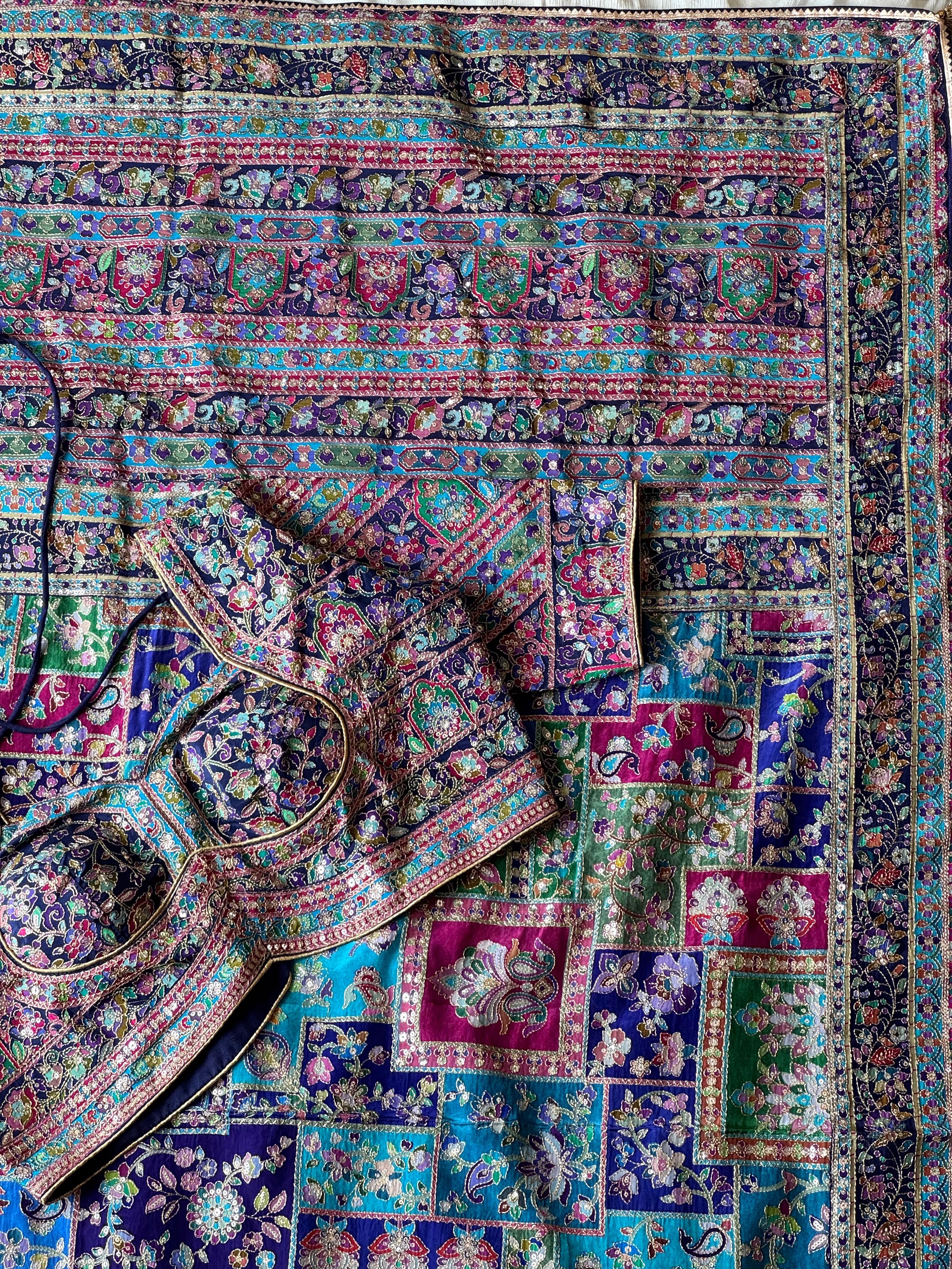 Sakshi- Designer Tissue Crepe Saree