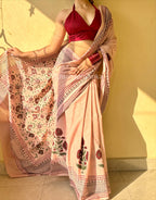 Malaika - Premium Cotton Mulmul Saree