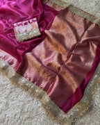 Hanifa - Banarasee Tissue Handwork Saree