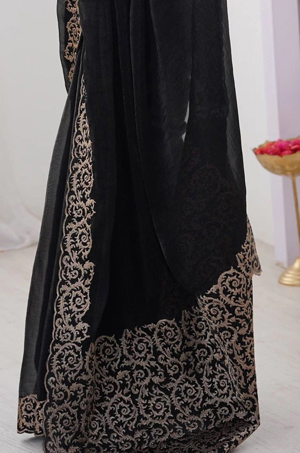 Arti - Chiffon Embroidered Saree