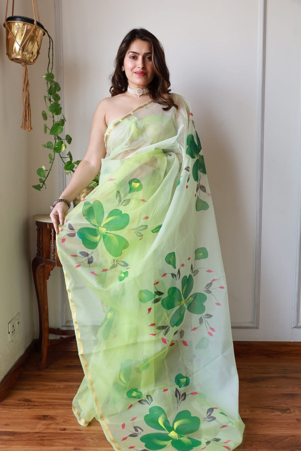 Noorin - Handpainted Organza sarees