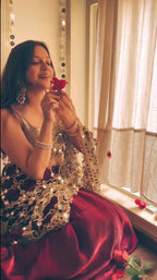Shobha - Soft Crepe Mirror Silk Saree