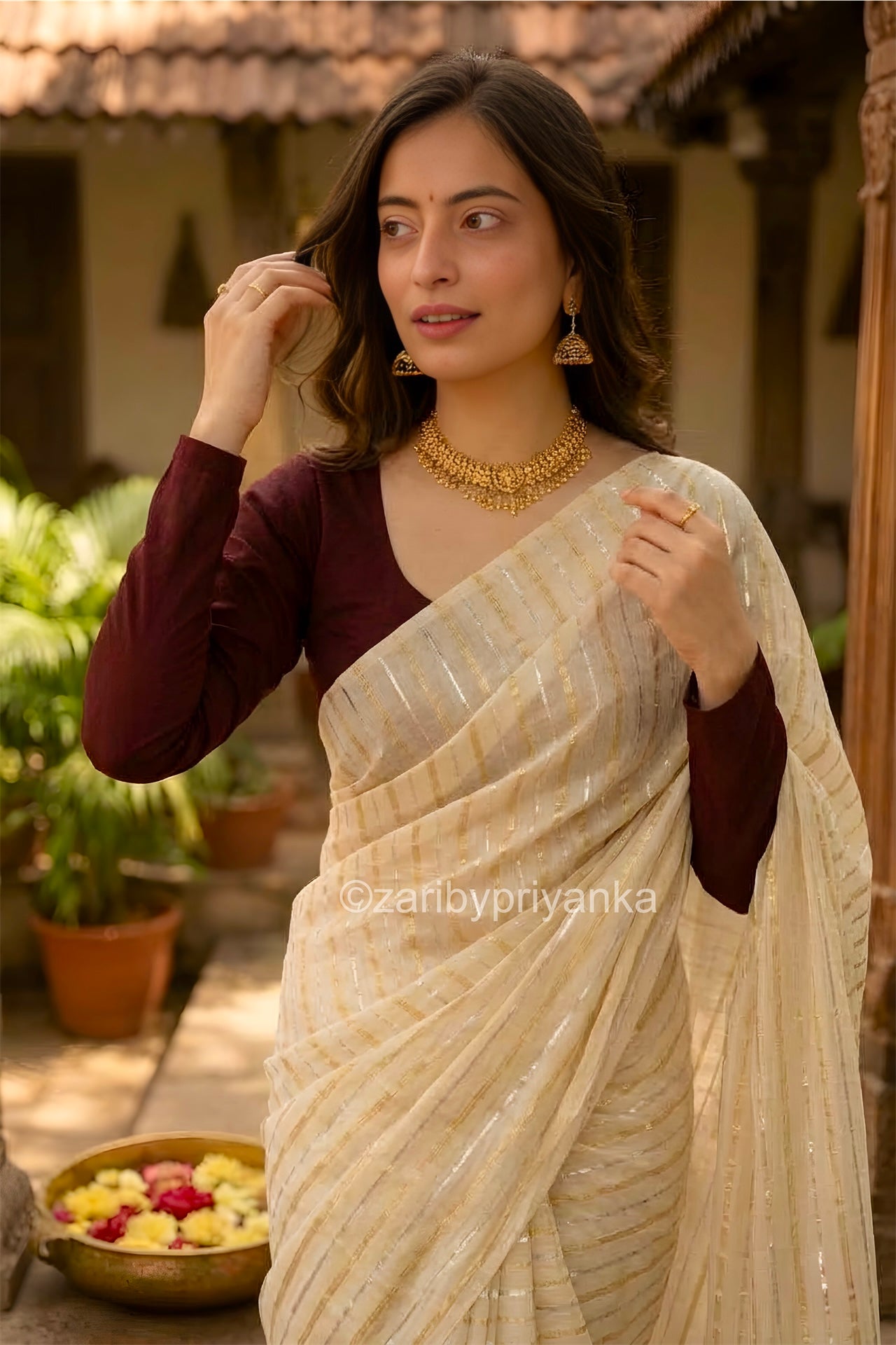 Mayil - Mul Mul Cotton Saree
