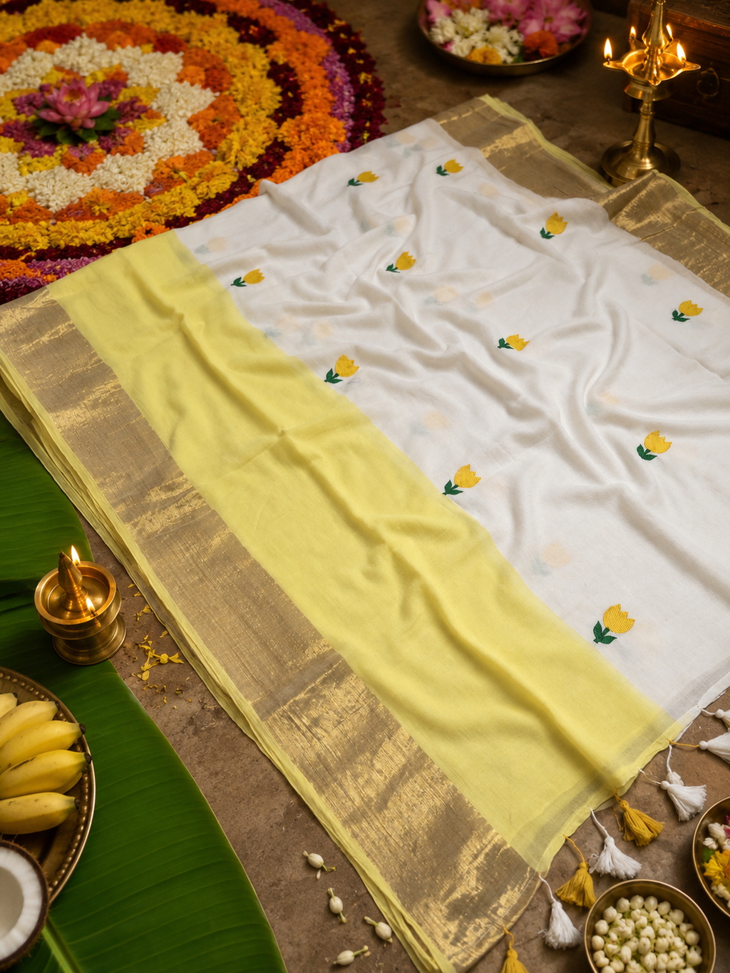 Aneeta - Mul mul Cotton Saree