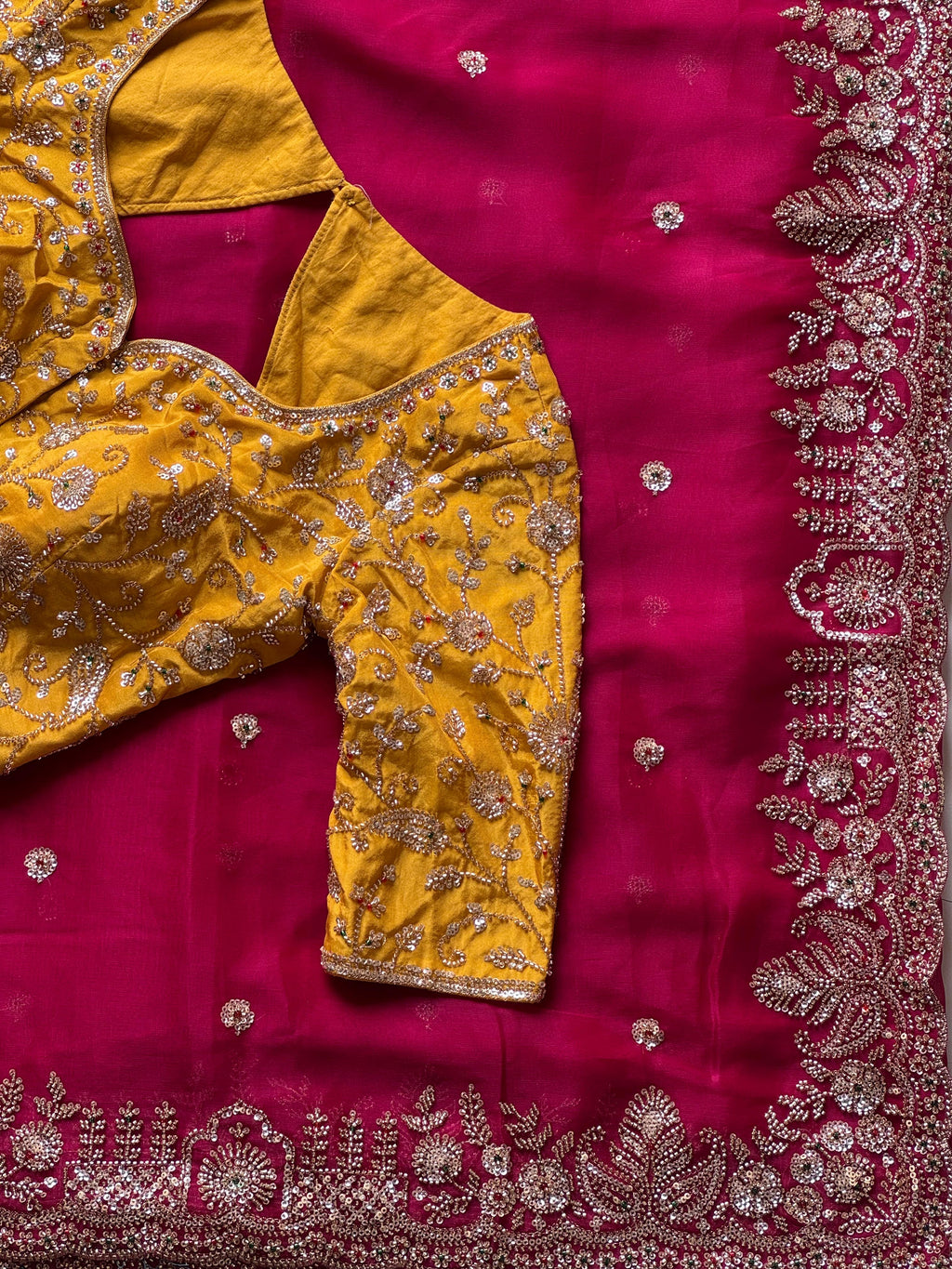 Amaya- Designer Tissue Crepe Saree