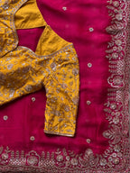 Amaya- Designer Tissue Crepe Saree