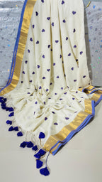 Saranya - 120 Mul Mul Handloom Cotton Saree