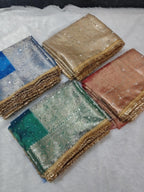 Mumtaz - Glass Tissue Silk Saree with Handwork