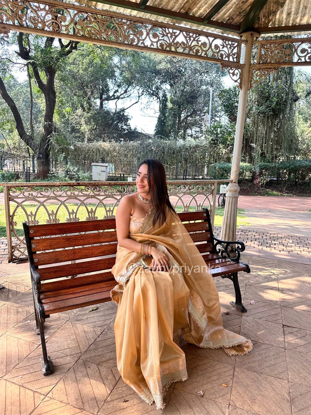 Arthi - Banarasi Tissue Handwork Saree