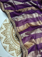 Vandana - Pure Kora Silk Handwoven Kadhua Saree