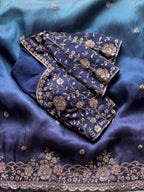 Sila- Designer Tissue Crepe Saree