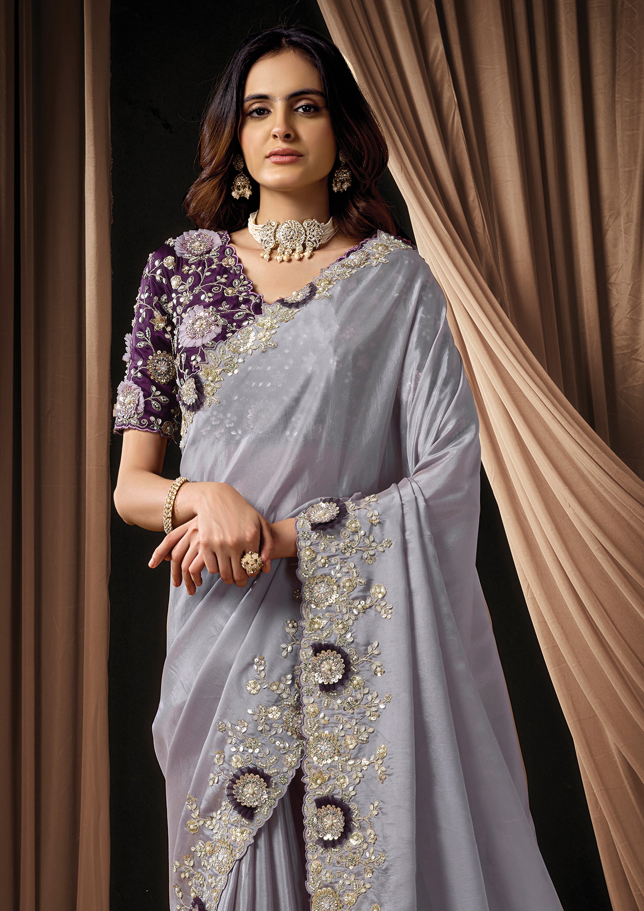 Trava - Designer Uppada silk Saree
