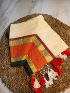 Rukmini - 120 Mul Mul Handloom Cotton Saree